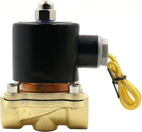 img 3 attached to Baomain 1/2 Inch Brass Electric Solenoid Valve For Water, Air, And Fuels - N/C Valve With AC 220V Power Supply