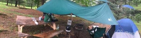img 1 attached to Waterproof Camping Tarp Shelter With Hammock Rain Fly For Fishing, Beach, And Picnic - Lightweight, Durable, Portable, And Compact By Anyoo review by Evan Burnside
