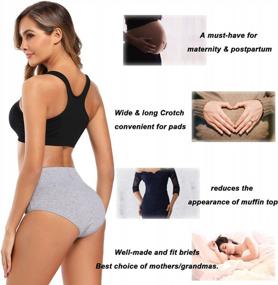 img 1 attached to Molasus Women'S High Waisted Full Coverage Cotton Panties - Regular & Plus Sizes Available