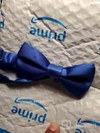 img 1 attached to 🎀 Adjustable Pre-Tied Solid Color Bowties for Boys - Ideal for Weddings and Parties review by Seth Bushey