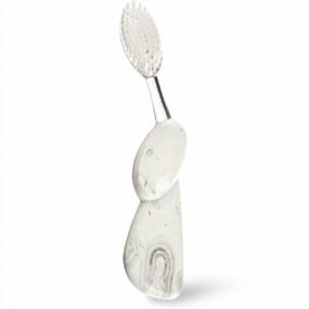 img 3 attached to RADIUS Toothbrush Big Brush With Replaceable Head, Left Hand, Soft In Ice, BPA Free And ADA Accepted, Designed To Improve Gum Health And Reduce The Risk Of Gum Disease