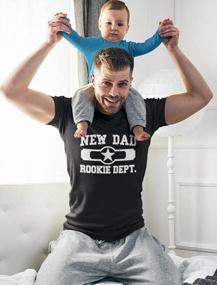 img 2 attached to Funny 'Rookie Department' New Dad Shirt - Perfect Gift For New Dads And Baby Showers