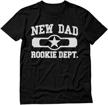 funny 'rookie department' new dad shirt - perfect gift for new dads and baby showers logo