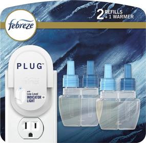 img 4 attached to 🌊 Febreze Ocean Scent Plug in Air Freshener: Eliminate Strong Odors with 1 Warmer + 2 Oil Refills