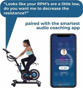 img 2 attached to Подключаемый велотренажер Stamina Muuv с Bluetooth Smart Mount, персонализированным приложением для аудиотренировок и беспроводной технологией