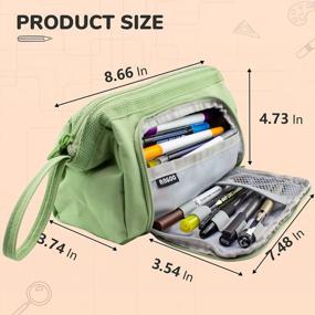 img 2 attached to Extra Large Pencil Case For Students - Teskyer Big Capacity Pencil Pouch, Easy To Carry Bag For Men And Women