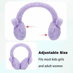 img 1 attached to Winter Warm Earmuffs For Girls And Women - Soft Plush Ear Muffs For Cold Weather Outdoor Activities - Luckybunny