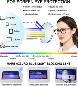 img 2 attached to 👓 MARE AZZURO Blue Light Blocking Reading Glasses for Women – Square Readers (Available in various diopters: 1.0, 1.25, 1.5, 1.75, 2.0, 2.25, 2.5, 2.75, 3.0, 3.5, 4.0, 5.0, 6.0)