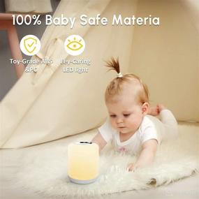 img 3 attached to LUKATU Baby Night Light: Dimmable Touch Control, Color Changing & Rechargeable with Timer - Perfect for Kids' Bedroom and Breastfeeding