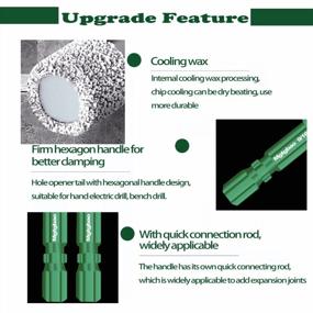 img 2 attached to Efficient And Precise: Mgtgbao 8PCS Green Diamond Drill Bits Set For Granite, Marble, Tile, And Glass
