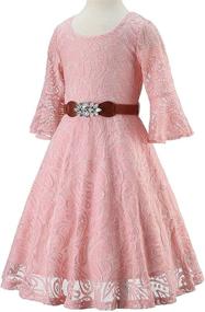 img 1 attached to Bow Dream Rhinestones Bridesmaid Country Girls' Clothing : Dresses