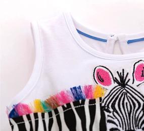 img 2 attached to 🌈 Frogwill Toddler Fifties Summer Rainbow Dresses: Stylish Girls' Clothing Collection