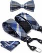 dubulle suspender paisley bowtie elastic men's accessories logo