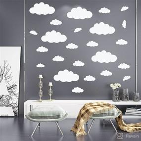 img 2 attached to 🌥️ Big Clouds Wall Decals: Transform Your Living Space with Removable DIY Vinyl Stickers