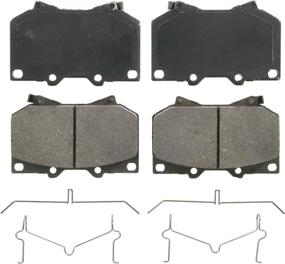 img 4 attached to 🔵 Wagner ZD812 Ceramic Disc Brake Pad Set for QuickStop Performance