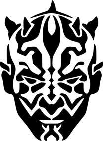 img 3 attached to Darth Maul Face Decal Vinyl Sticker Graphics: Enhance Your Vehicle's Appeal with UR Impressions UR1339-B