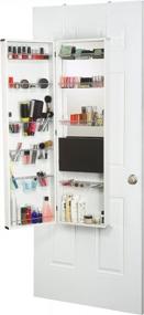 img 1 attached to Mirrotek Deluxe Makeup Organizer - 14" X 8" X 48", White - Keep Your Cosmetics Neat & Tidy!