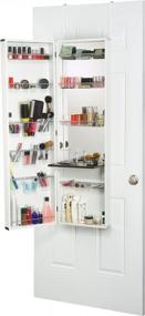 img 4 attached to Mirrotek Deluxe Makeup Organizer - 14" X 8" X 48", White - Keep Your Cosmetics Neat & Tidy!