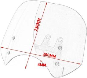 img 3 attached to Enhanced Windshield for Honda Rebel CMX 300 CMX 500 2017-2022 - Smoke Finish & Efficient Wind Deflectors