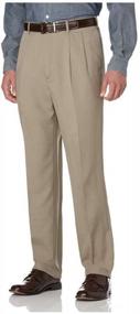 img 1 attached to Savane Men'S Pleated Select Edition Crosshatch Dress Pant
