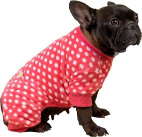 img 4 attached to 🐾 KYEESE Polka Dot Dog Pajamas: Soft & Stretchable Material | Onesie Style Velvet PJs for Small and Medium Dogs