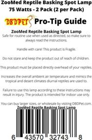 img 1 attached to 2-Pack Reptile Basking Spot Lamp 75 Watts with Attached Pro-Tip Guide for Optimal Zoom