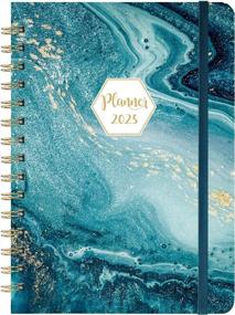 img 4 attached to 2023 Planner - 8.4" X 6.3", Hardcover, Weekly & Monthly Calendar With Tabs, Strong Binding, Thick Paper, Back Pocket + Elastic Closure For Organization And Beautiful Pattern Design