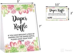 img 2 attached to Diaper Raffle Tickets Decorations Showers Baby Stationery ... Invitations