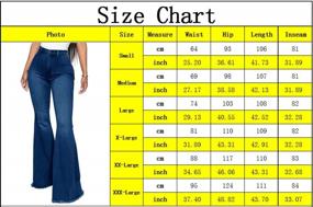 img 2 attached to Women'S Ripped Jeans: CutieLove High Waisted Bell Bottom Denim With Hem Destruction