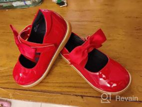 img 8 attached to Детские школьные оксфорды Mary Jane: модельные туфли на плоской подошве для девочек (для малышей/маленьких детей)