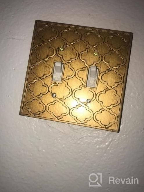 img 1 attached to Off White Double Switch Electrical Cover Plate - Meriville Moroccan 2 Toggle Wallplate review by Rich Ferguson