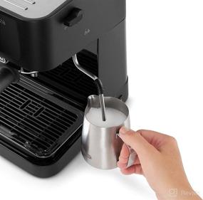img 1 attached to 🖤 De'Longhi Stilosa EC230.BK: Classic Barista Pump Espresso Machine for Authentic Espresso and Cappuccino - Black