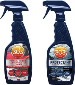 img 4 attached to 🧼 303 Convertible Vinyl Top Cleaning and Care Kit - Ultimate Vinyl Top Protection Bundle - Includes 303 Tonneau Cover And Convertible Top Cleaner 16 fl. oz. + 303 Automotive Protectant 16 fl. oz., (30510)