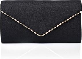 img 4 attached to GESU Shining Envelope Evening Handbags Women's Handbags & Wallets via Clutches & Evening Bags