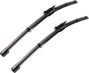 img 4 attached to 🚗 Volvo V70 XC70 XC90 S80 S60 Wiper Blades - Factory Fit OE Replacement - Set of 2 - 22" / 24" - Pinch Tab
