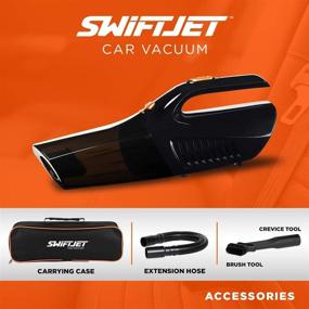 img 3 attached to 🚗 SwiftJet Car Vacuum Cleaner: Compact and Powerful Automotive Cleaning Equipment for Men and Women Detailing