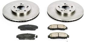 img 1 attached to 🔍 Enhanced SEO: Power Stop KOE2292 Autospecialty Front Replacement Brake Kit with OE Brake Rotors and Ceramic Brake Pads