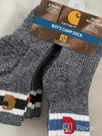 img 1 attached to Ultimate Durability: Carhartt Boys Camp Crew Sock 6 Pair Pack review by David Flores