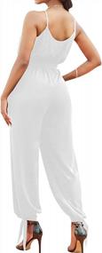img 3 attached to Stylish And Comfortable: HannahZone'S Sleeveless Jumpsuits With Adjustable Straps And Pockets