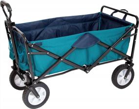 img 4 attached to MacSports Classic Collapsible Folding Outdoor Utility Wagon - Heavy Duty Cart W/Wheels For Groceries, Sports Equipment, Gardening & More!