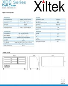 img 2 attached to Xiltek New 65" Commercial All Stainless Steel Curved Glass Refrigerated Deli Case Display Case With LED Lighting And Casters