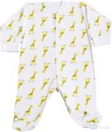 piece pajamas parent giraffe months logo