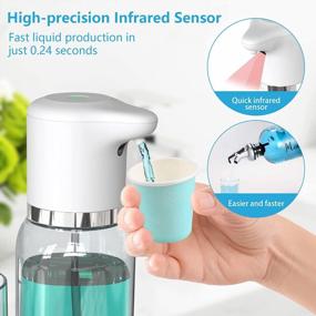img 2 attached to Convenient And Hygienic: Luvan Automatic Mouthwash Dispenser With Infrared Sensor And Rechargeable Pump