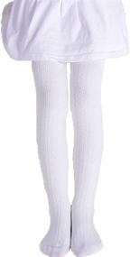 img 4 attached to Monvecle Cotton Stockings Stretch Footed Girls' Clothing : Socks & Tights