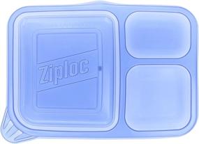 img 1 attached to 📦 2-Pack of Ziploc Divided Rectangle Containers