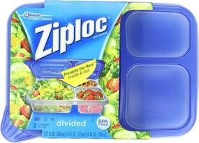 img 3 attached to 📦 2-Pack of Ziploc Divided Rectangle Containers