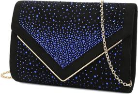 img 3 attached to Charming Tailor Envelope Rhinestone Evening Women's Handbags & Wallets: Clutches & Evening Bags Collection