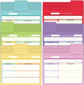 img 4 attached to Organize With Ease: 30 Assorted Colored EOOUT File Folders With Tabs - Perfect For Office, School And Home Use!