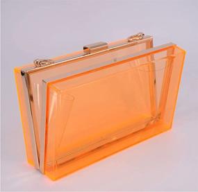 img 2 attached to 👛 Shiratori Vintage Women's Handbags & Wallets made from Acrylic Lipstick Evening via Clutches & Evening Bags