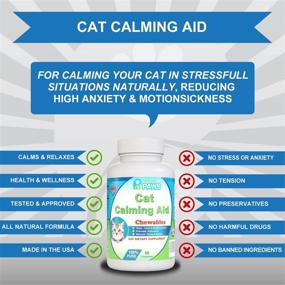 img 2 attached to 60 Chewable Cat Calming Aid with Passion Flower, Hops Flower Extract, and Essential Nutrients